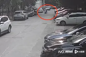 男孩在小区内与电动自行车发生碰撞，责任划分成关注焦点图片