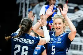 世界女排联赛韩国水原站：波兰力克德国 美国横扫保加利亚图片