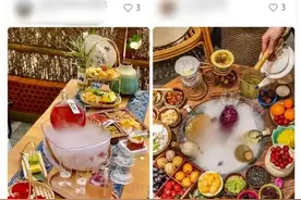 夏日兴起“围炉冰茶”  切勿徒手取用干冰以防冻伤图片