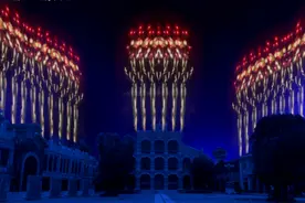 江西南昌县原城纪首场拾光烟花秀将于7月8日举行图片