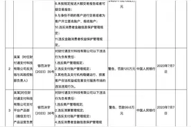 支付宝、财付通收央行巨额罚单，分别被罚没超30亿和近30亿元图片