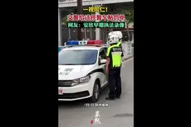 一视同仁！交警给违停警车贴罚单，网友：安欣早期执法录像图片