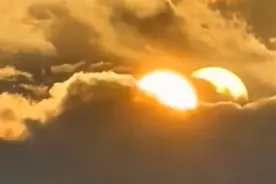 罕见！有人拍到两个太阳！接下来的天气……图片