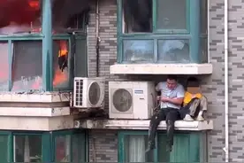 济南一名退役武警战士徒手爬窗，救下火灾中被困女孩，官方：救人者不是楼下邻居图片