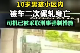 10岁男孩小区内被车二次碾轧身亡，司机涉嫌过失致人死亡被采取刑事强制措施图片