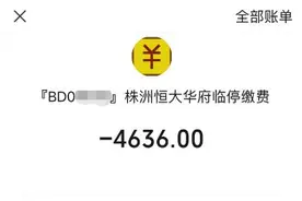 小区停车1小时被收费4636元 退费到账“需要几个月”图片