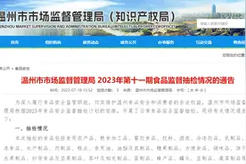 温州市市监局发布最新食品抽检情况通告，有甲鱼检出孔雀石绿图片