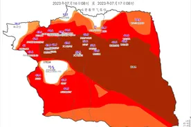 新疆吐鲁番出现52.2℃高温，火焰山地表温度达80℃图片