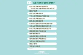 今天起，儿童乘火车有新要求→图片