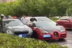 布加迪与宝马剐蹭上热搜，这辆布加迪有什么来头？图片
