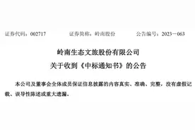 岭南生态文旅股份有限公司中标5.5亿元项目图片