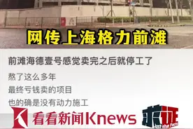 上海格力前滩开发商停工跑路？官方回应来了！图片