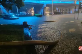 注意！福州暴雨红色预警！部分路段积水！“龙吸水”出动了！图片