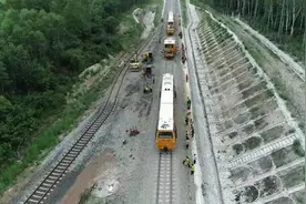 全国最北最长的地方铁路——北黑铁路首段新建线开通图片