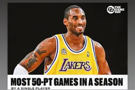 奥尼尔晒单季砍最多50+球员：07年科比10次居首 19年哈登居次图片