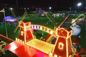 怀化鹤城区：夜游主题乐园成市民消暑度夏好去处图片
