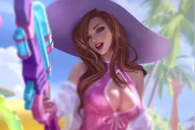 《LOL》最新臻彩皮肤原画曝光 泳装清凉身材曼妙！图片