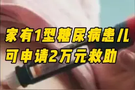 家有1型糖尿病患儿，可申请2万元救助图片