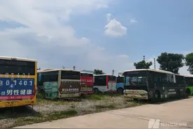 电池电量剩75%，车子就跑不动了 实探湖北黄石民营公交公司：数十辆公交车在荒草中晒太阳图片