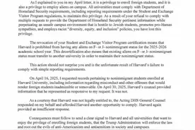 突发：特朗普禁止哈佛招国际生，中国、新加坡学子面临强制转学或遣返图片