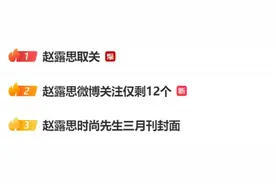 连上热搜，赵露思多个社交账号取关图片