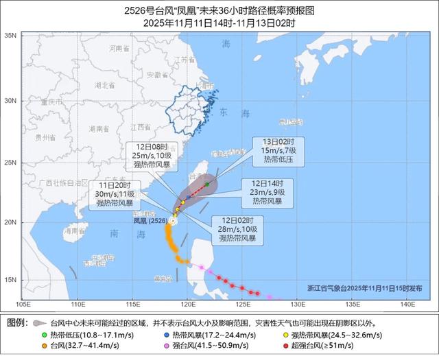 台风“凤凰”靠近，浙江已现10级大风，大雨暴雨很猛！气温或将跌破5℃