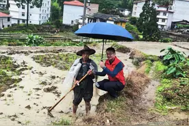暴雨中的守护者：抢农时护农耕  平安助农有担当图片