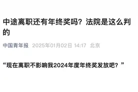 极目锐评∣中途离职还有年终奖吗？是否在岗不是唯一决定性标准图片