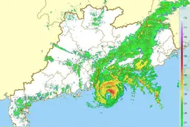 “小犬”或于9日夜间至10日白天登陆粤西琼东沿海图片