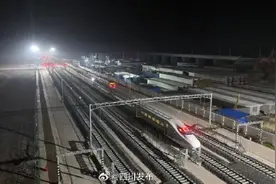 巴南高铁南充北动车存车场正式投用图片