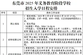 家长注意！2025年黄江镇中小学入学报名5月8日起启动图片