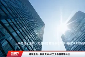 通宇通讯：拟投资3000万元参股鸿擎科技视频封面