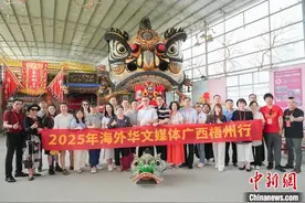 广西藤县狮舞何以舞动世界？海外华文媒体探秘“东方狮王”炼成记图片