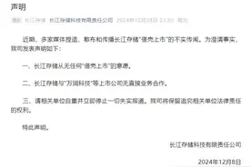 长江存储：从无任何“借壳上市”意愿图片