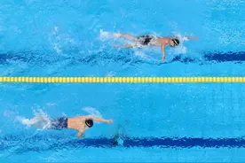 （杭州亚运会）游泳——男子400米个人混合泳决赛赛况(3)图片