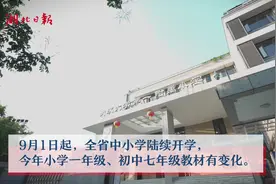 全省中小学陆续开学  教材上“新”湖北学生自豪图片
