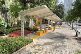 打卡最美 | 新村致远小学口袋公园：家长接送孩子的“暖心驿站”图片