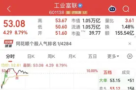 苹果发布史上最薄iPhone，果链巨头工业富联盘中触及涨停图片