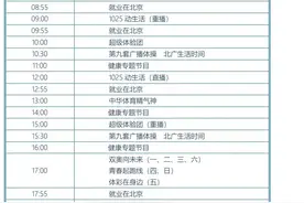 请收藏！北京体育广播2024年节目播出时间表图片