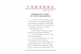 中国跆拳道协会决定处罚！图片