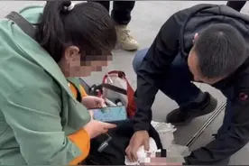 事发河南南阳！​女子摔下电梯伤及后脑，湖北军医路过紧急救人图片