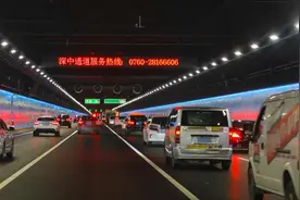 中山交警：对深中通道加密视频巡查，严查违法占用应急车道行为图片
