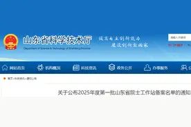 2025年度第一批山东省院士工作站备案名单公布图片