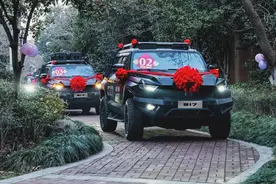 最猛婚车队集结出发，猛士917气场全开HOLD住全场图片