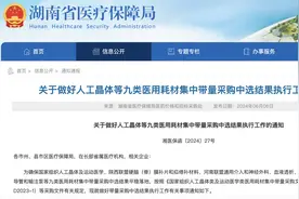 7月1日执行，湖南已落地！骨科手术耗材全部进入集采，价格降幅达74%图片