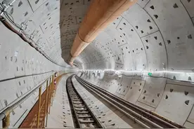 广州地铁十三号线二期全线“洞通”图片