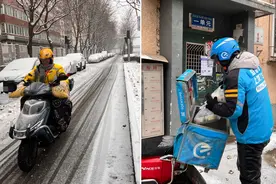 雪天订单量上涨，外卖平台增加备货和运力图片