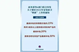 聚焦绿色、智能、适老！家装厨卫“焕新”补贴标准明确图片