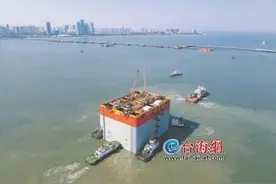 厦金大桥厦门段取得突破性进展  “四大金刚”全到位，到底有多硬核图片