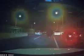 男子深夜在南宁一快速路上打砸车辆，目击者：他逼停了多辆车图片